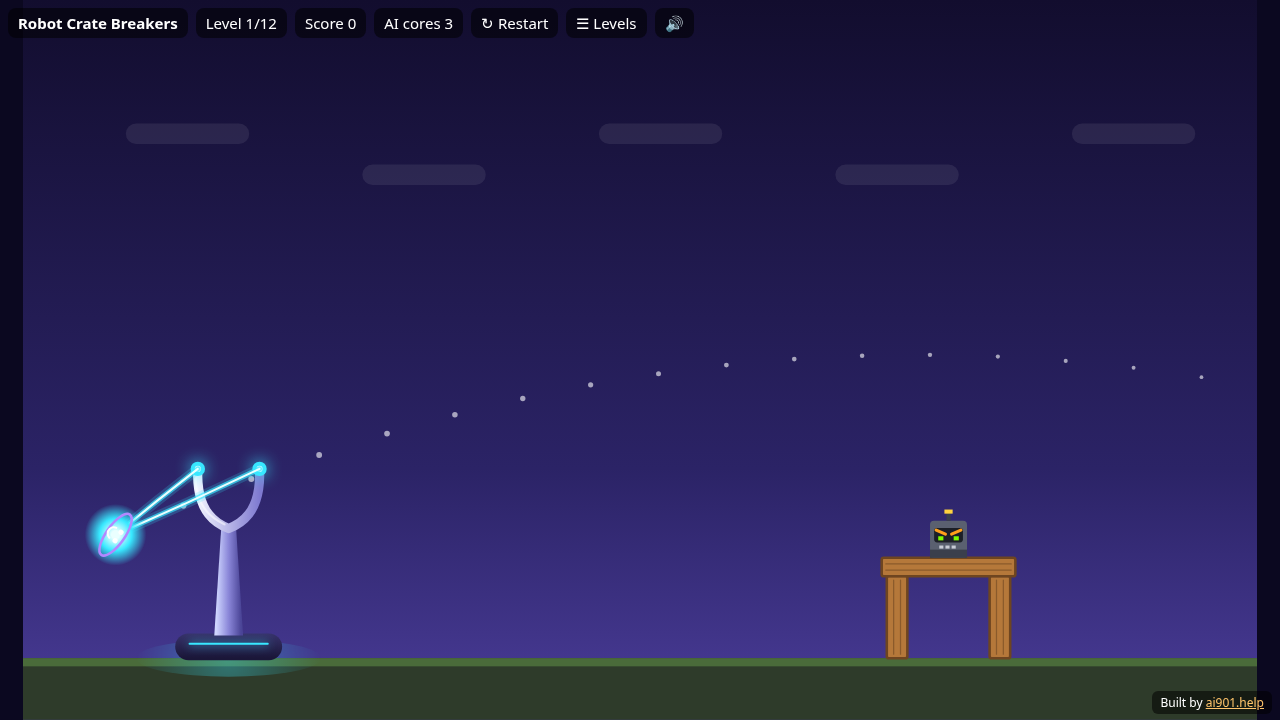 Screenshot of Robot Crate Breakers